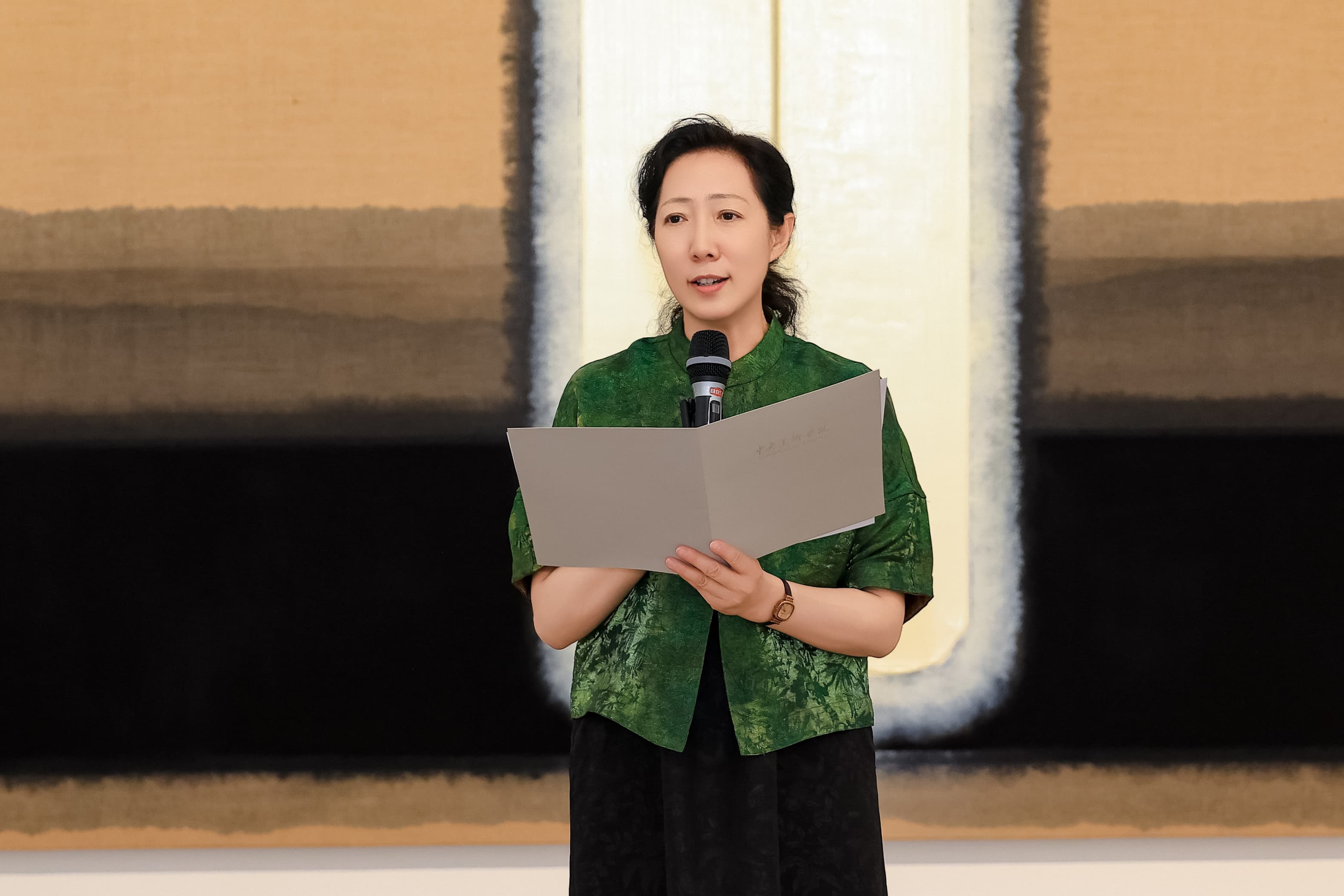 中央美术学院党委副书记王晓琳在开幕式上致辞