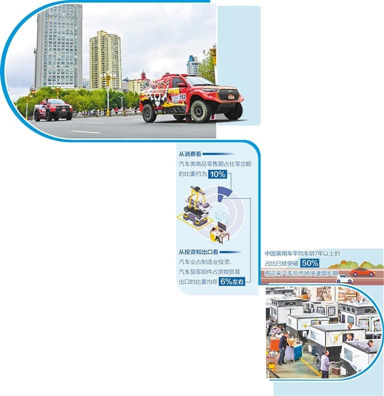 图为参加2026中国环塔国际拉力赛的部分赛车在乌鲁木齐市城区巡游，向游客和市民展示风采。 新华社记者 胡虎虎摄  在山东省荣成经济开发区房车制造产业基地，工人在组装新能源房车。李信君摄（新华社发）