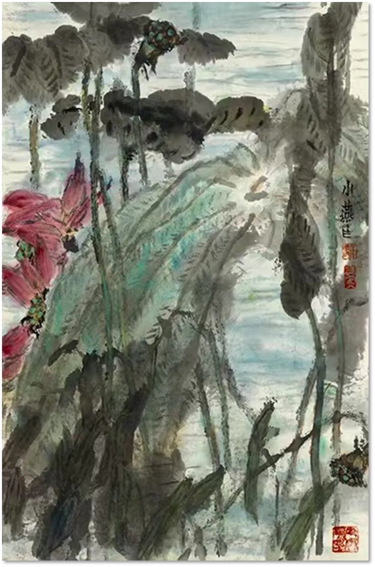 《荷韵》王小燕画